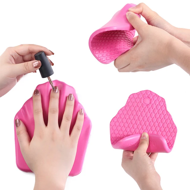 Hot Soft Silicone Hand Rests Cushion Nail Art Tools Pink Pro Hand