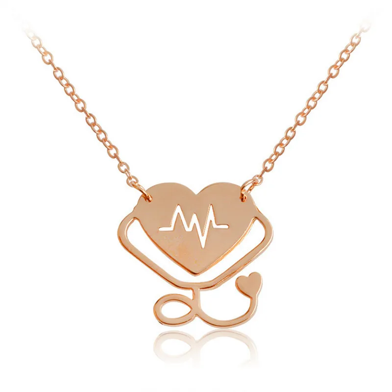 Buy Medical Stethoscope Stainless Heartbeat Necklace