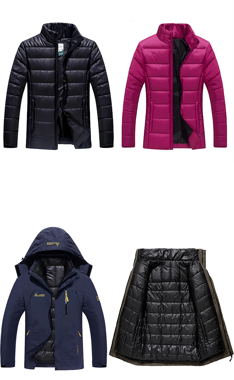 Зимние женские куртки, 2 шт., для спорта на открытом воздухе, водонепроницаемые, с хлопковой подкладкой, теплые, для пеших прогулок, лыж, кемпинга, женская брендовая куртка, VB067