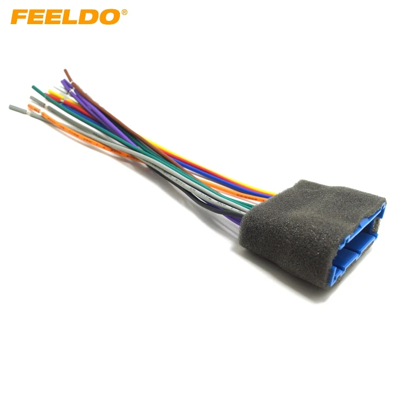 FEELDO 1Pc Car Radio Audio Stereo Wiring Harness Adapter Plug For Buick