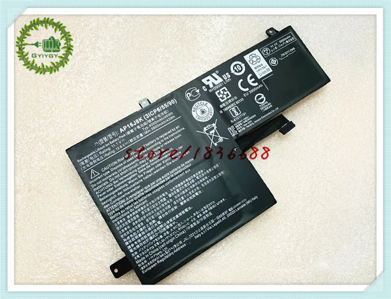 GYIYGY 11 1 V 45wh AP16J8K Аккумулятор для ноутбука Acer C731 3ICP6/55/90 серии планшетов | Компьютеры