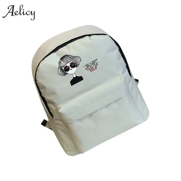 

Aelicy bags for women 2019 dropship hot selling Fashion Double-Shoulder Canvas Backpack Schoolbag mochila feminina mochila mujer