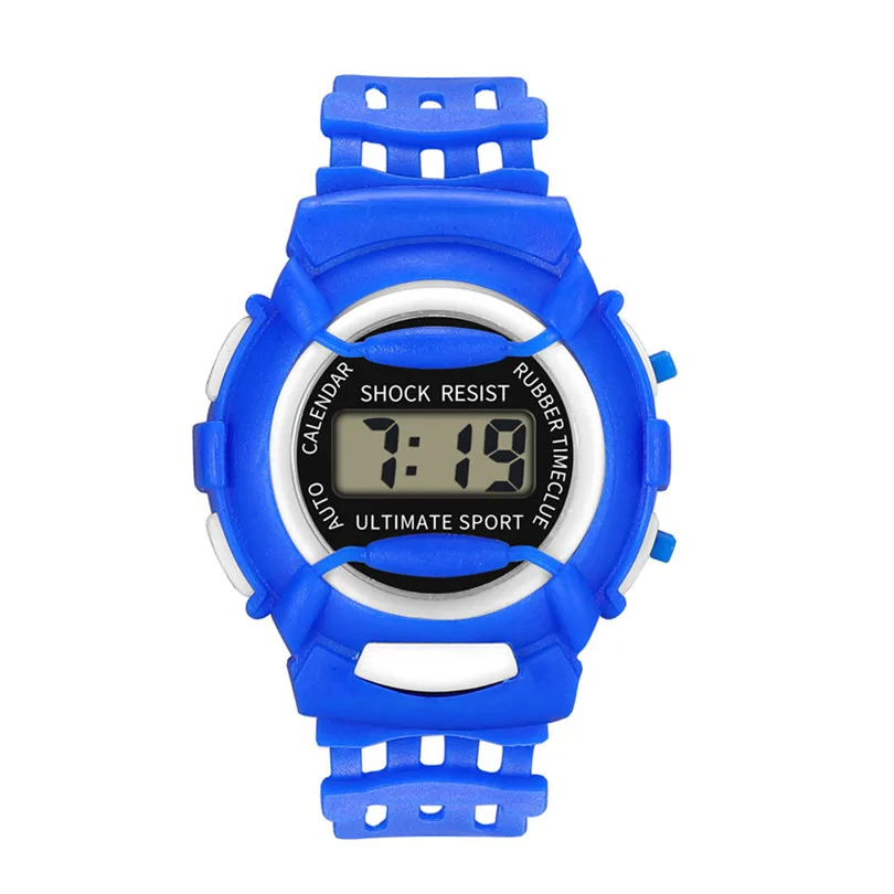 New Fashion Children Girls Analog Digital Sport LED Electronic Smart Waterproof Wrist Watch watch Ladybug hour baby clock #4m15 (3)