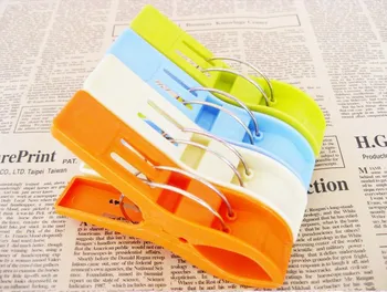

[Free shipping] Anti-wind Colorful Plastic Clips for Hanger (20 pairs/Lot)