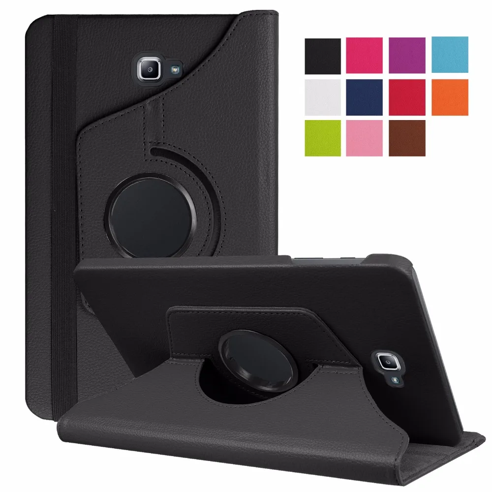 

360 Rotating Case for Samsung Galaxy Tab A 10.1 2016 T580 T585 Stand Cover PU Leather Case for Samsung Tab A6 10.1 T580N T580N