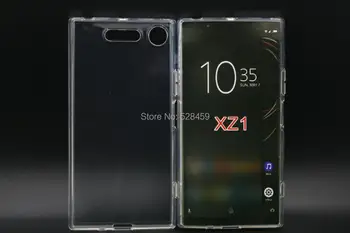 

100pcs/lot Free Shipping transparent smooth Soft TPU Cover Case For Sony Xperia XZ1