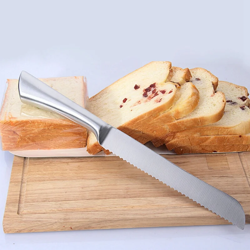 cake knife 33cm Baking Tools Tooth cutter bread knife Hollow steel