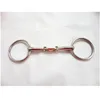 Horse Product Stainless Steel Ring Snaffle Bit  Horse Bit  Horses Equipment Horse Snaffle Bits With Elliptical Copper Link 3