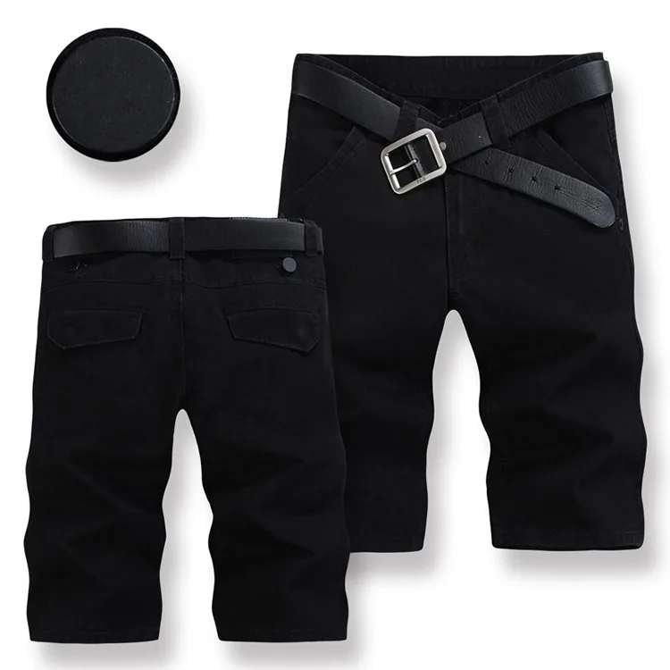 2013 male capris straight casual shorts Men knee length pants plus size