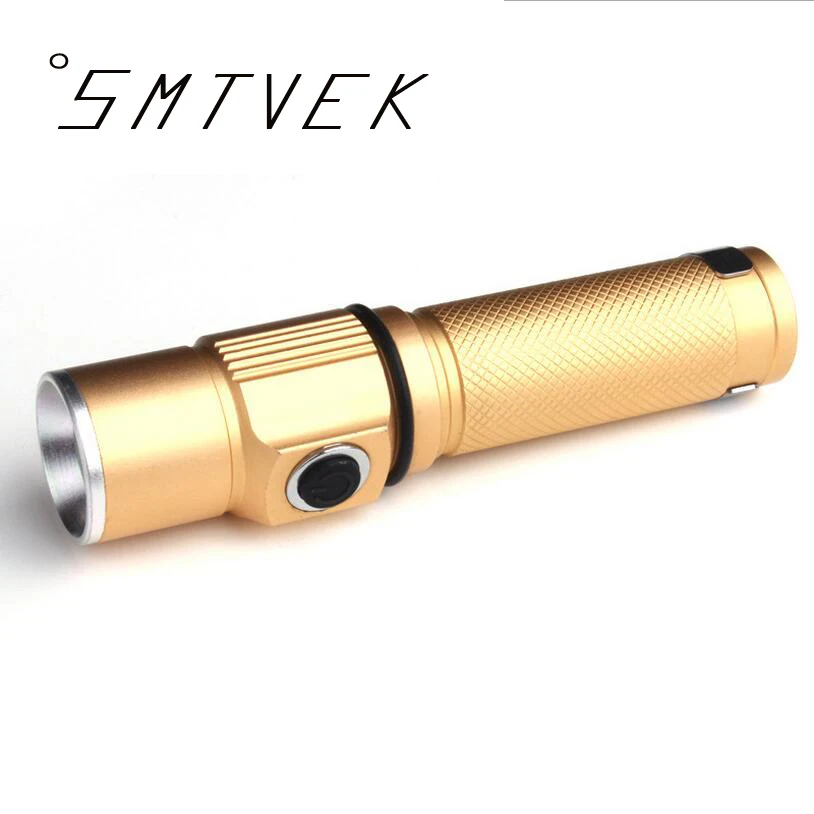 SMTVEK Portable XPE Q5 2000 lm 3 Modes LED Flashlight Waterpoof Aluminium Alloy led Torch Light For 18650 or 14500 | Лампы и освещение
