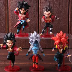 Banpresto WCF Dragon Ball Супер Dragonball герои Vol.3 Супер Saiyan 4 сын Гоку Гохан Gogeta Вегета фигурку игрушки 5 шт./компл