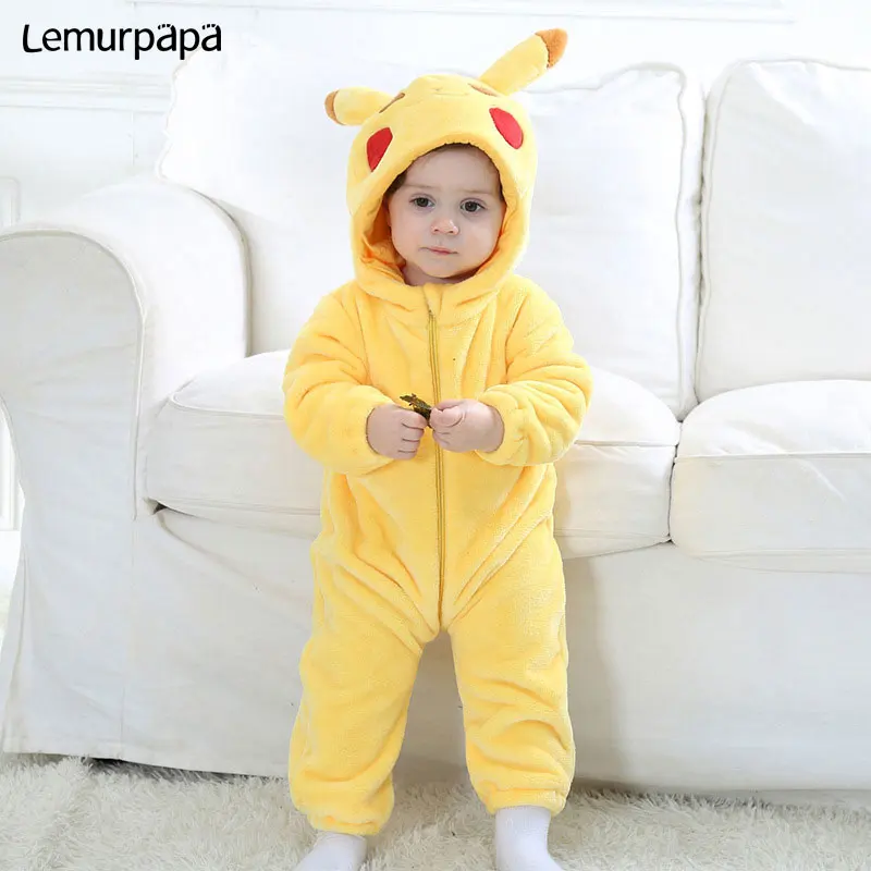 Детская одежда с животными Kugurumi супер герой комбинезон 0-3 лет одежда для малышей с героями мультфильмов для мальчиков и девочек Комбинезон на молнии фланель теплая дутая куртка для младенцев Kawaii костюм