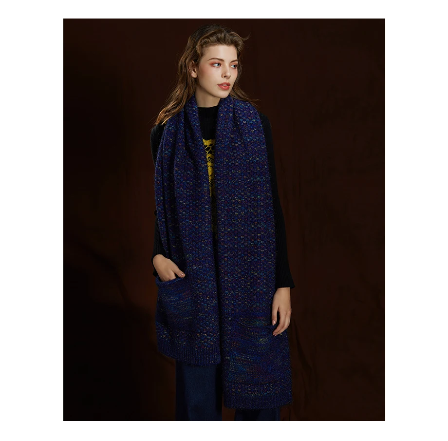 Fashion Cashmere Scarves Winter Wool Knitting Scarf Warm Women Shawls And Wraps Autumn Scarf Large Shawl Size200cm45cm (20)