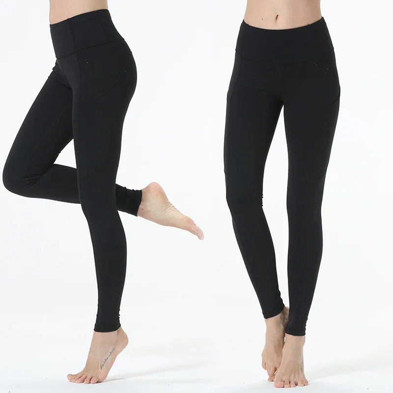 Agleroc Yoga Trousers Woman Close Moisture Absorption Perspire Speed Black Yoga Pants
