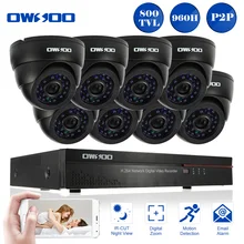 OWSOO Full 960 H/D1 8CH DVR 800TVL камера безопасности комплект HDMI P2P Сеть цифровой видеорегистратор 8 шт. инфракрасная ИК камера