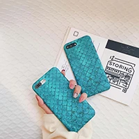 Fish-Mermaid-Blue-Scale-Shockproof-TPU-Gel-Case-For-iPhone-6-6s-7-8-X-plus