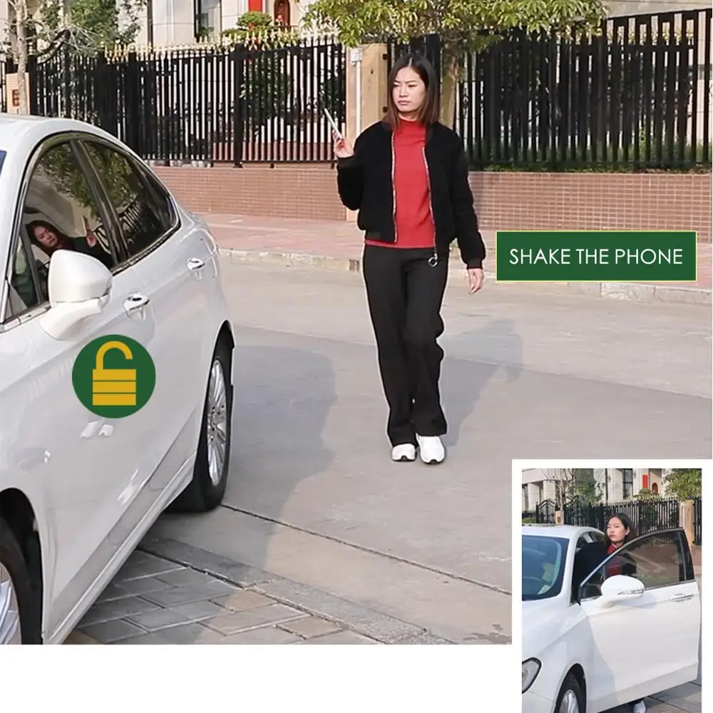  MACTAK SmartPhone Control PKE Car Alarm System Kit Smart Passive Auto Central Locking Car Door Keyl