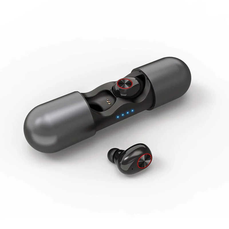 

Mini TWS Super Bass Bluetooth 5.0 Earphone Wireless headphones with dual mic earbuds for sport pc smartphone xiaomi ios sony