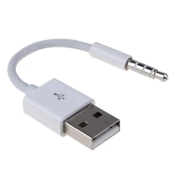 

Free shipping USB Cable 3.5mm Male for AUX Audio Jack To USB 2.0 Female Converter Cable Cord Car MP3