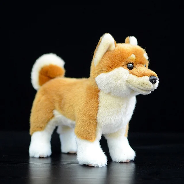 20cm Japanese Shiba Inu Plush Toys Kawaii Simulation Yellow Dog Stuffed Animal Dolls Soft Toys For Children Gifts