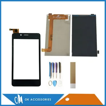 

4.5 Inch For Fly FS458 FS 458 Separate Touch Screen With LCD Display Screen New Replacement Black Color With Tools Tape
