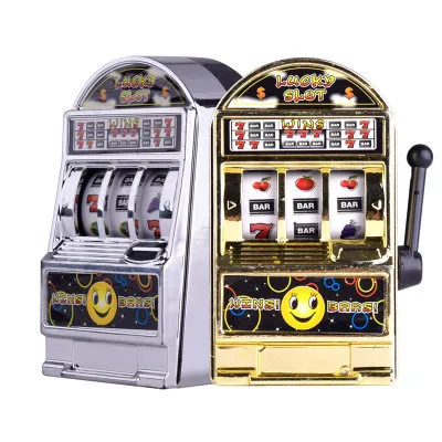 1pc Lucky Jackpot Mini Slot Machine Antistress Educational Toys for Children Games Birthday Gifts Kids Safe Machine Bank Replica 5