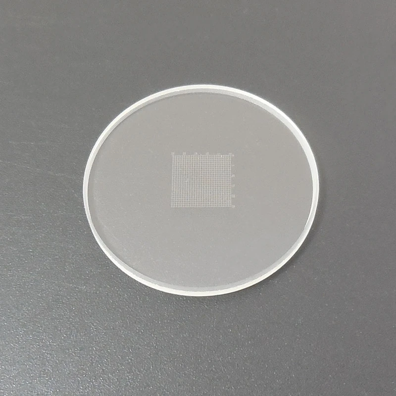 10*10 Grid Microscope Eyepiece Micrometer Calibration Slide DIV=0.5in
