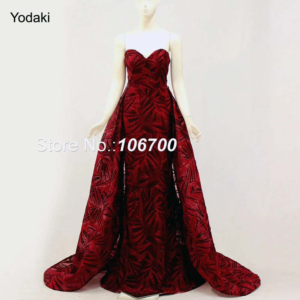 

Bling Real Photos Detachable Tail Formal Evening Dresses Long Sleeves O Neck Gold Color Pageant Prom Gowns 2018 New Arrival