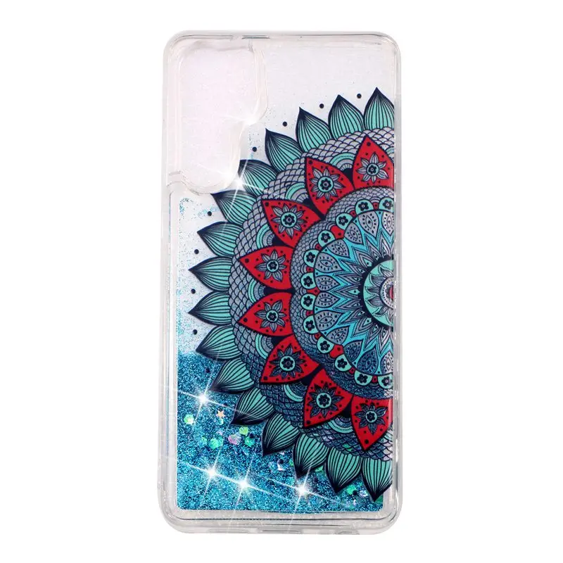 Чехол для huawei P30 Pro ProtectiveShell блеск Shine зыбучие пески течет жидкость противоударный