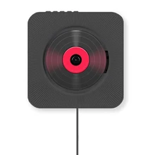 Reproductor de CD Vwinget, reproductor de discos, audio montado en la pared, caja de Audio en casa con Control remoto, Radio FM, unidad HiFi incorporada, enchufe AUX EU