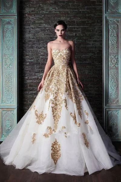 zuhair murad gold dress