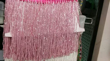 

High quality top selling beaded Fringe Ribbon Trim Fringe Tassel Lace Trim Cyndi-16802 for Clothing Decoration