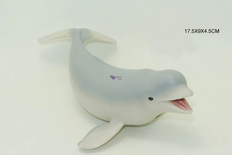 Mini Figure Kids gift Simulation wildlife model beluga white whale
