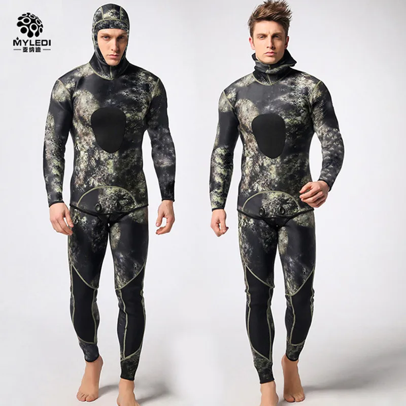 

3mm SCR Neoprene Spearfishing Diving Wetsuit Camouflage Full Body Mergulho Scuba Diving Equipment