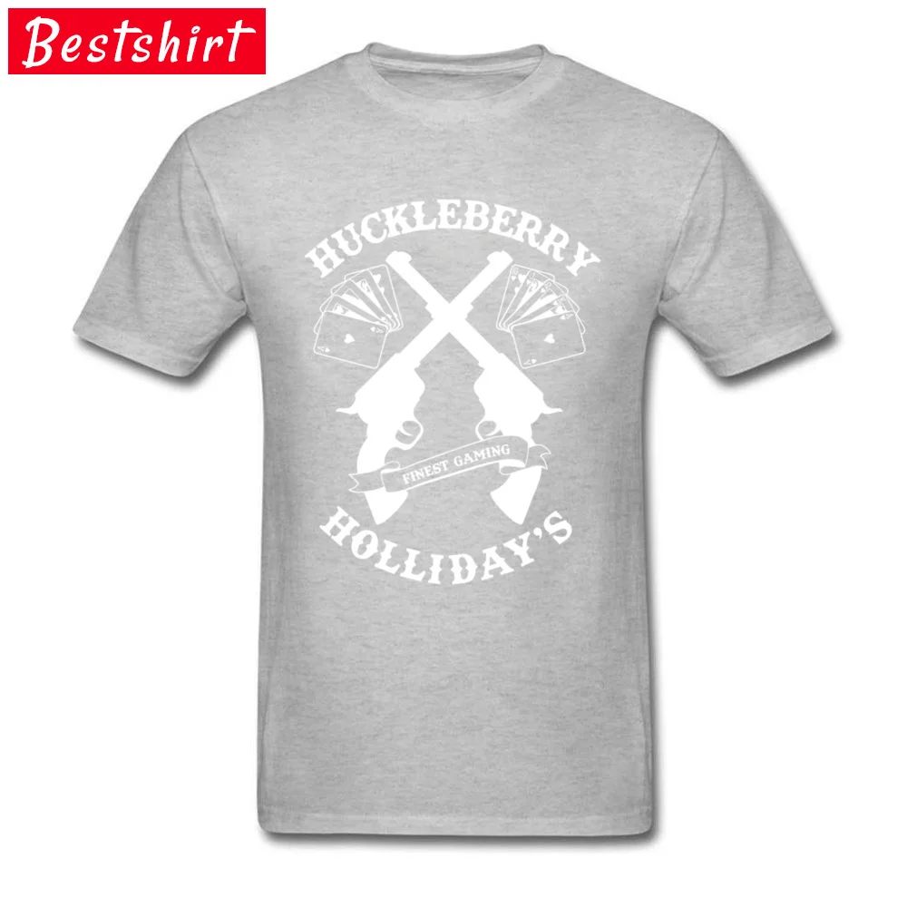 Huckleberry White Logo Pure Cotton Men's Short Sleeve T Shirt Normal Summer/Fall Tshirts Funny Top T-shirts Oversized Round Neck Huckleberry White Logo grey