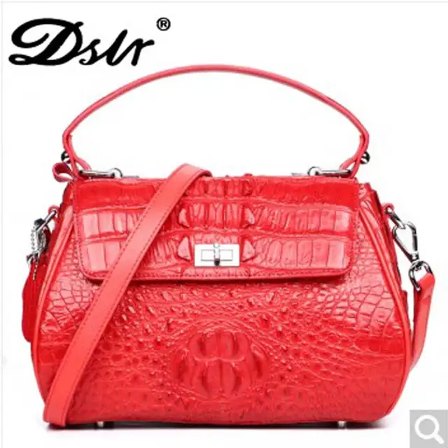 crocodile skin purse