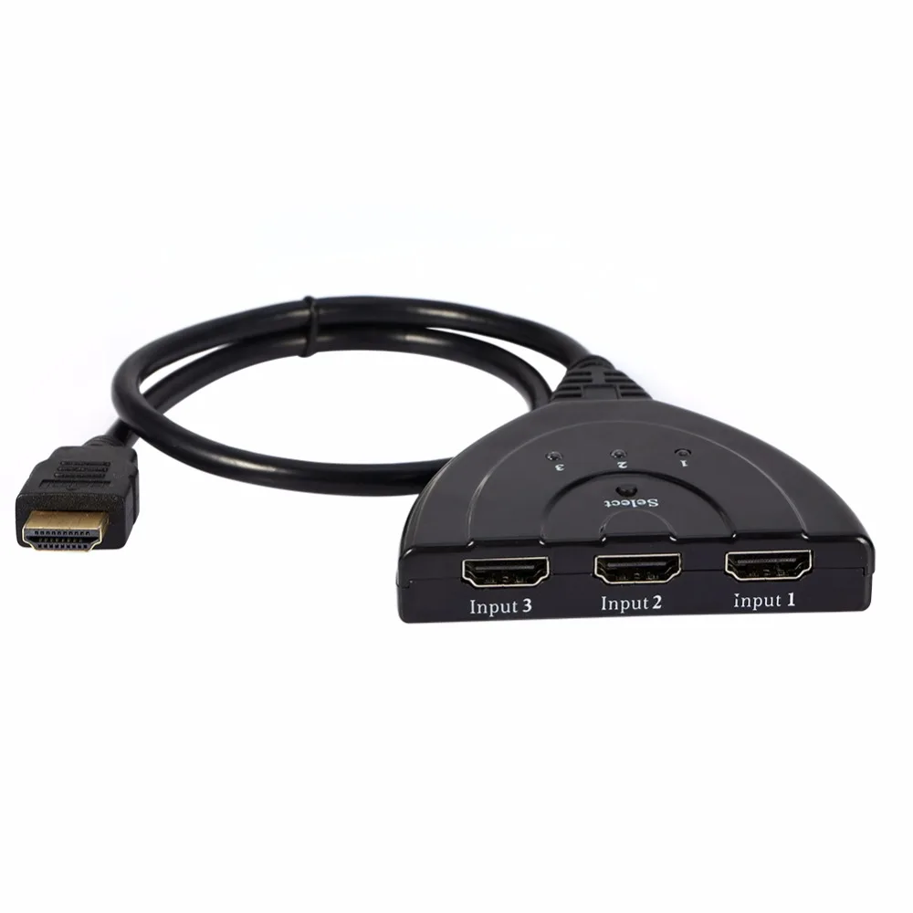 

3 Port 4K HDMI Cable Adapter 3 Input 1 Out Auto Switch Splitter Switcher HUB Box HD 3D 1080p For DVD HDTV Computer PS3