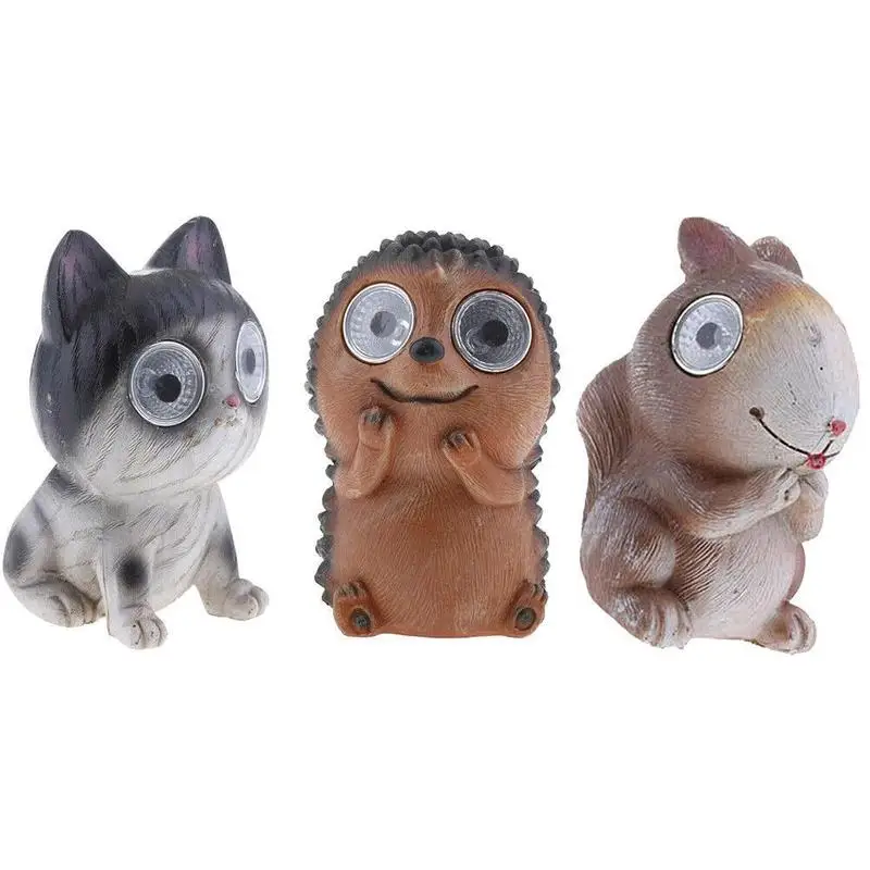 Милый животный орнамент солнечной энергии светодиодный светильник Открытый Газон Двор Сад Пейзаж Освещение Декор