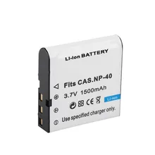 Dinto 1 шт. 1500 мАч 3.7 В цифровой Батарея NP-40 NP40 CNP-40 CNP40 Перезаряжаемые Камера Батареи для Casio ex-z40 z55 z57 FC100