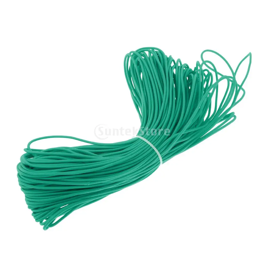 3mm Dia. 0.5-100m High Elastic Bungee Rope Shock Cord Tie Down Roof Racks Boats Trailer Yellow/ Green