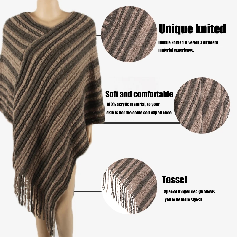 2017 Winter Women Ponchos And Capes Batwing Shawl Knitted Casual Thick Loose Top Sleeveless Sweater Tassel Pullover 2017 Winter Women Ponchos And Capes Batwing Shawl Knitted Casual Thick Loose Top Sleeveless Sweater Tassel Pullover