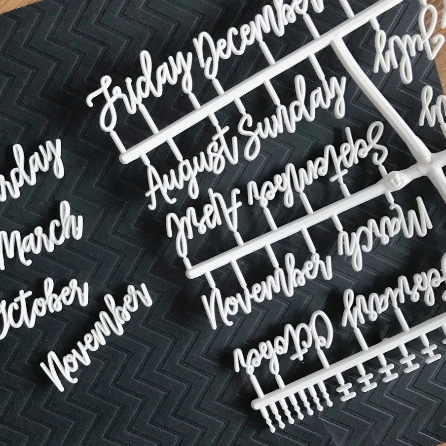 

Plastic letters, Felt board accessories, plastic English letters, English month week string handwritten series letters