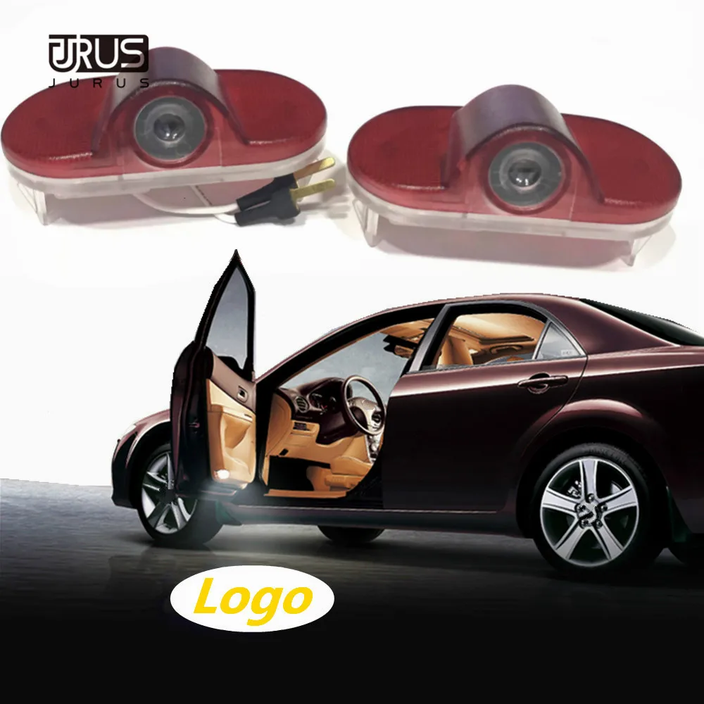 

JURUS 2Pcs LED Car Door Logo Light Projector For Ford Mondeo MK4 S-MAX Plug&Play Ghost Shadow Laser Courtesy Warning Lights