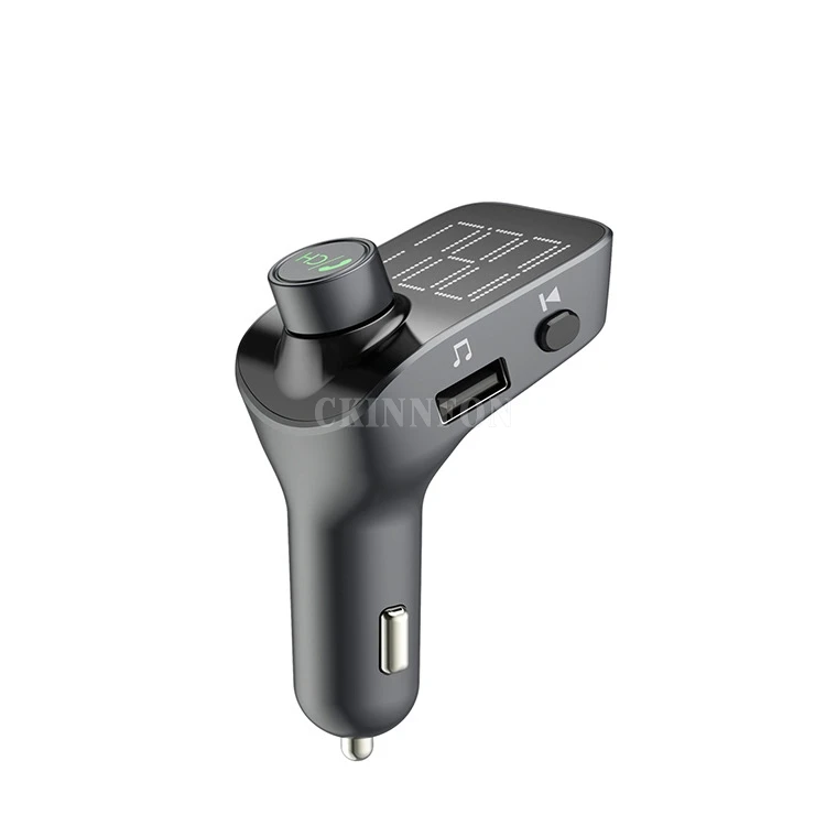 50 шт./лот FM передатчики Bluetooth V5.0 Aux модулятор Bluetooth Hands-free автомобильный комплект аудио MP3 плеер QC3.0 2 USB зарядное устройство T15