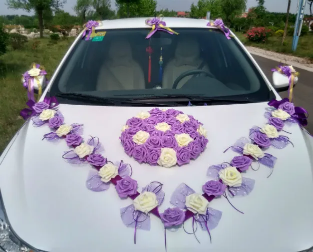 3 стиля Корейский свадебный автомобиль декоративный цветок имитация Rosse автомобиль декоративный цветок набор Декоративные цветы и венки