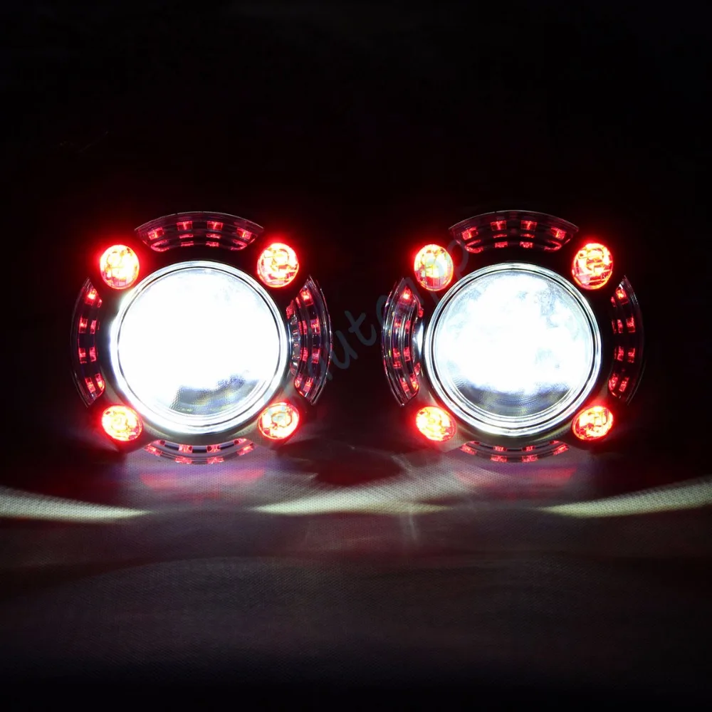 Lens LED headlight RGB bluetooth angel eye 5