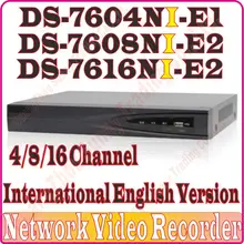 Английская версия 6MP NVR 4CH 8CH 16CH POE HD DS-7604NI-E1 DS-7608NI-E2 DS-7616NI-E2 ds 7604 7608 7616 ds-7604 ds-7608 ds-7616