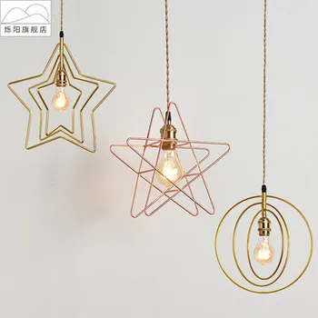 

North European simple art dining room kitchen bar pendant light