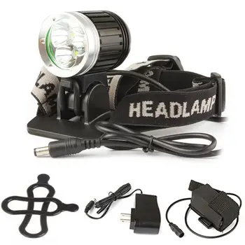 

4500Lm 4 Mode 3 x LB-XL T6 LED Bike Light Headlamp & Bicycle Light with 4400mAh Battery Pack