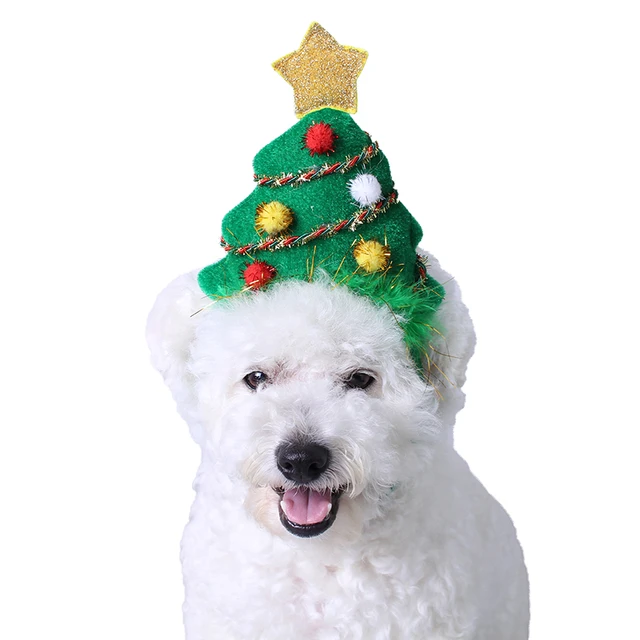 Pet Dog Christmas Tree atin Dog Caps from Home & Garden on Aliexpress